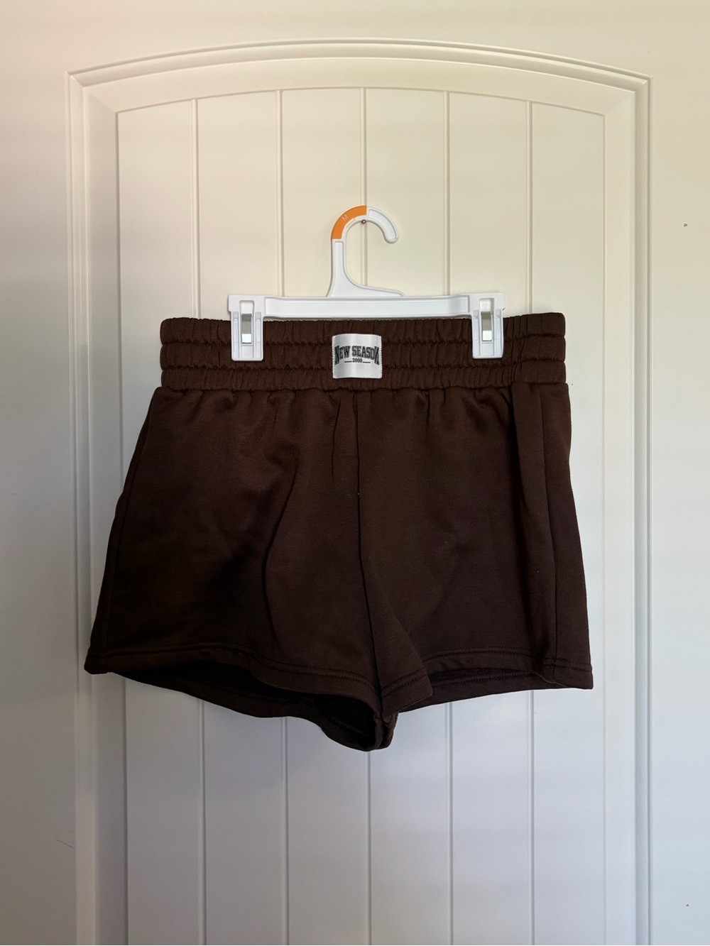 brown sweatshorts